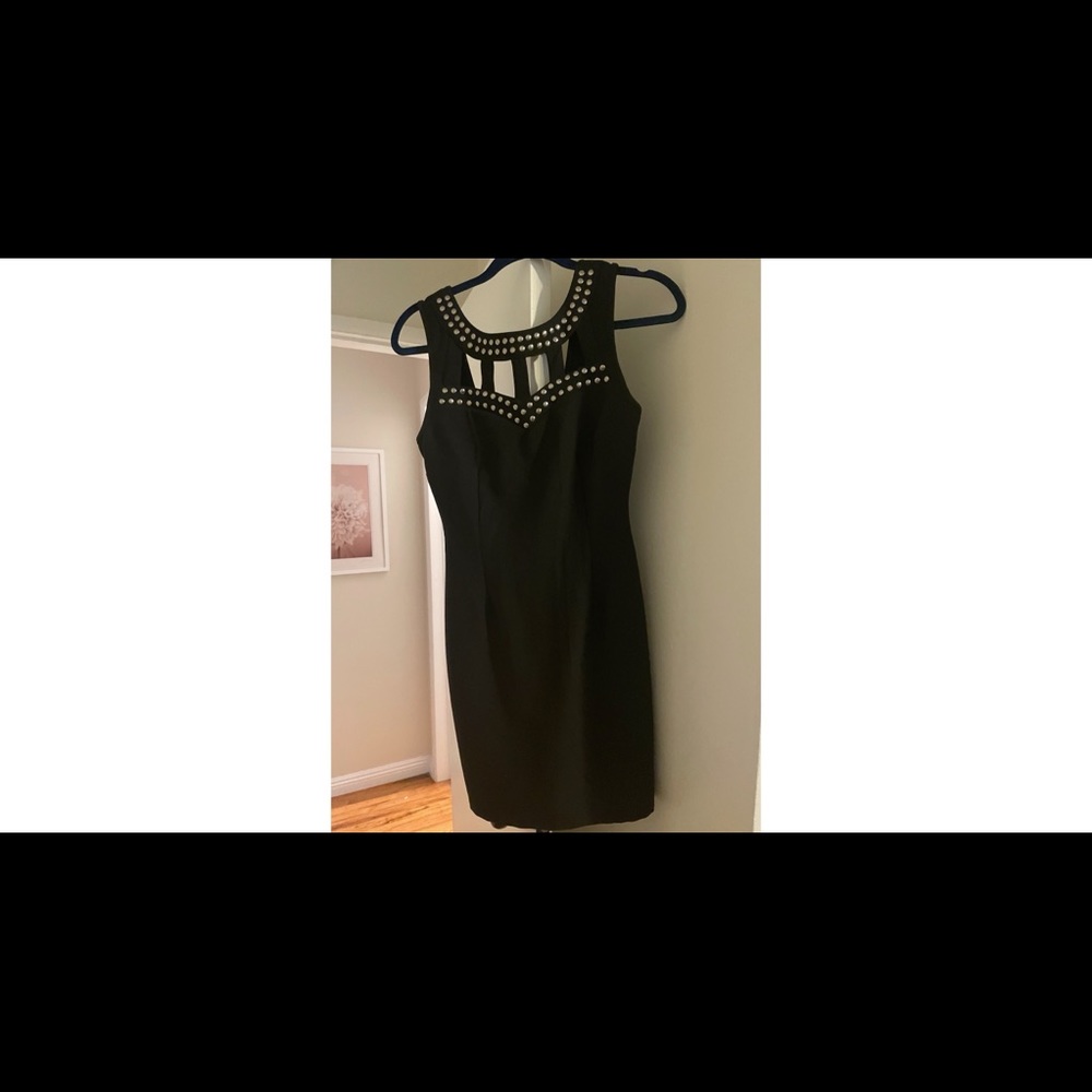 Black studded dress